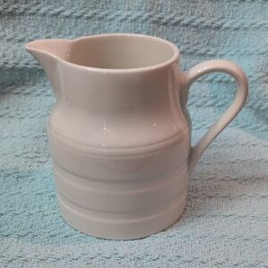 Elegant White Ceramic Pitcher
